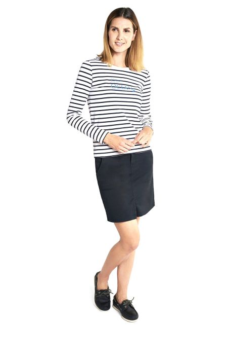 Alizee gestreiftes Langarmshirt Damen
