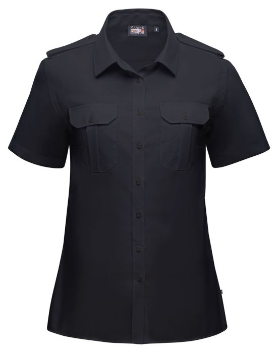 Captain Noniron Shirt Damen Kurzarm