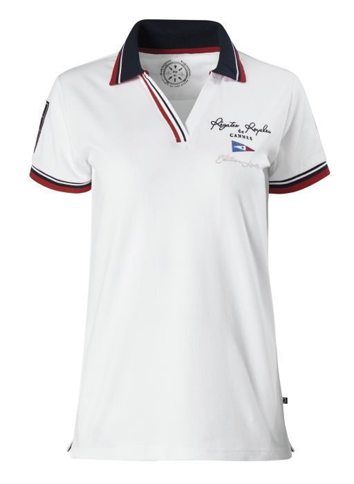 RR Fine V Neck Polo Damen
