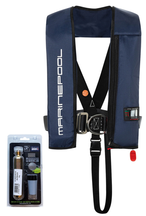 180N Racer Plus ISO Rettungsweste LB UML PS Elite inkl. Austauschset