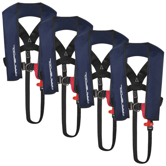 180N Racer ISO Lifejacket LB HR Alpha 4er Set