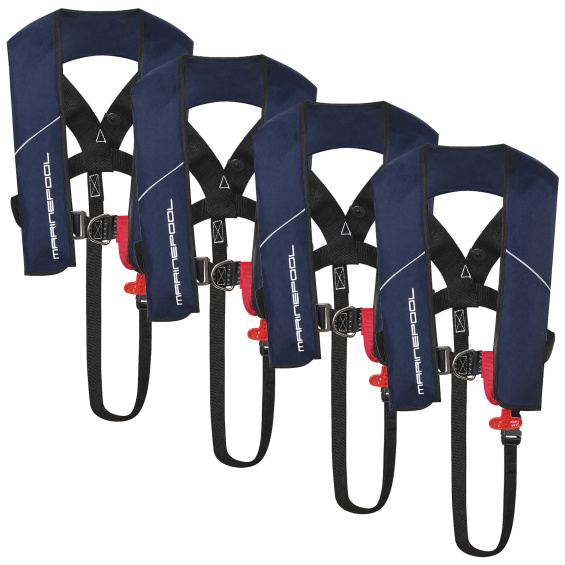 180N Racer ISO Lifejacket LB HR Alpha 4er Set