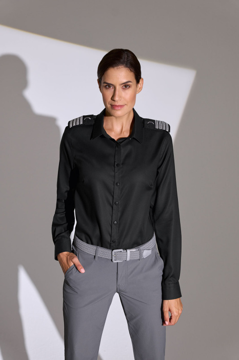MP Pilot Noniron Damenbluse lang