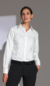 Diane bügelfrei Langarm-Bluse Damen