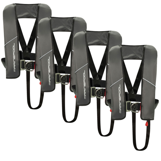 180N Racer ISO Lifejacket LB UML 4er Set