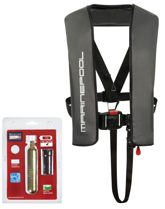 180N Racer ISO Lifejacket WB UML Set inkl. Recharge