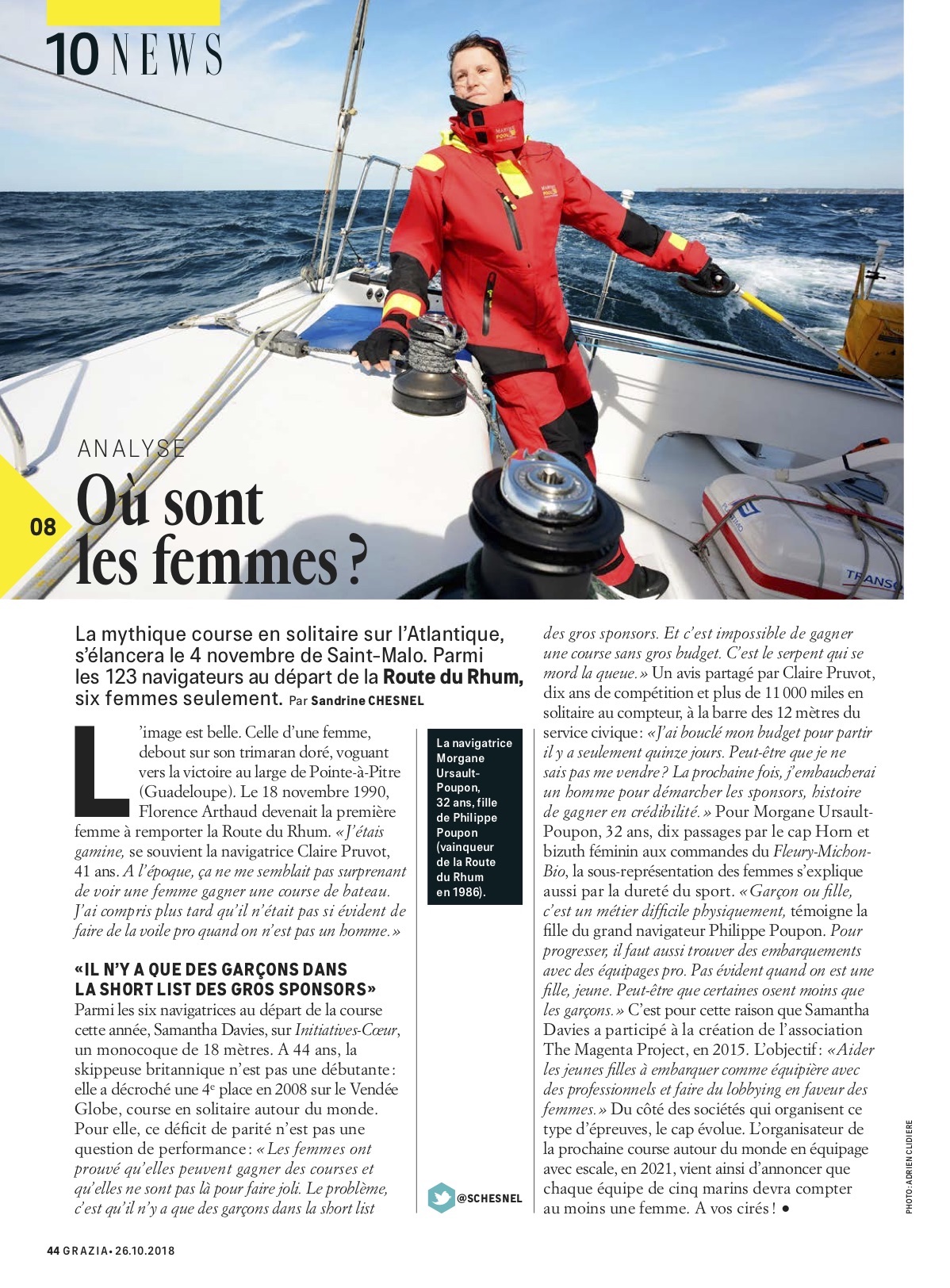 Route du Rhum - Morgane Ursault-Poupon