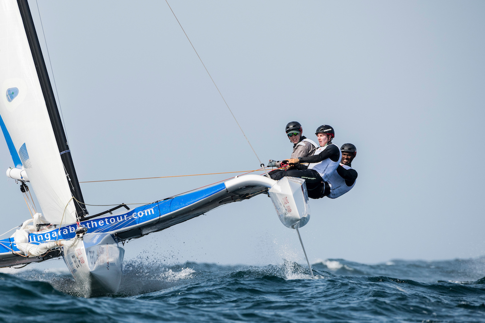 A great breeze sends EFG Sailing Arabia – The Tour off to a flying start in Muscat